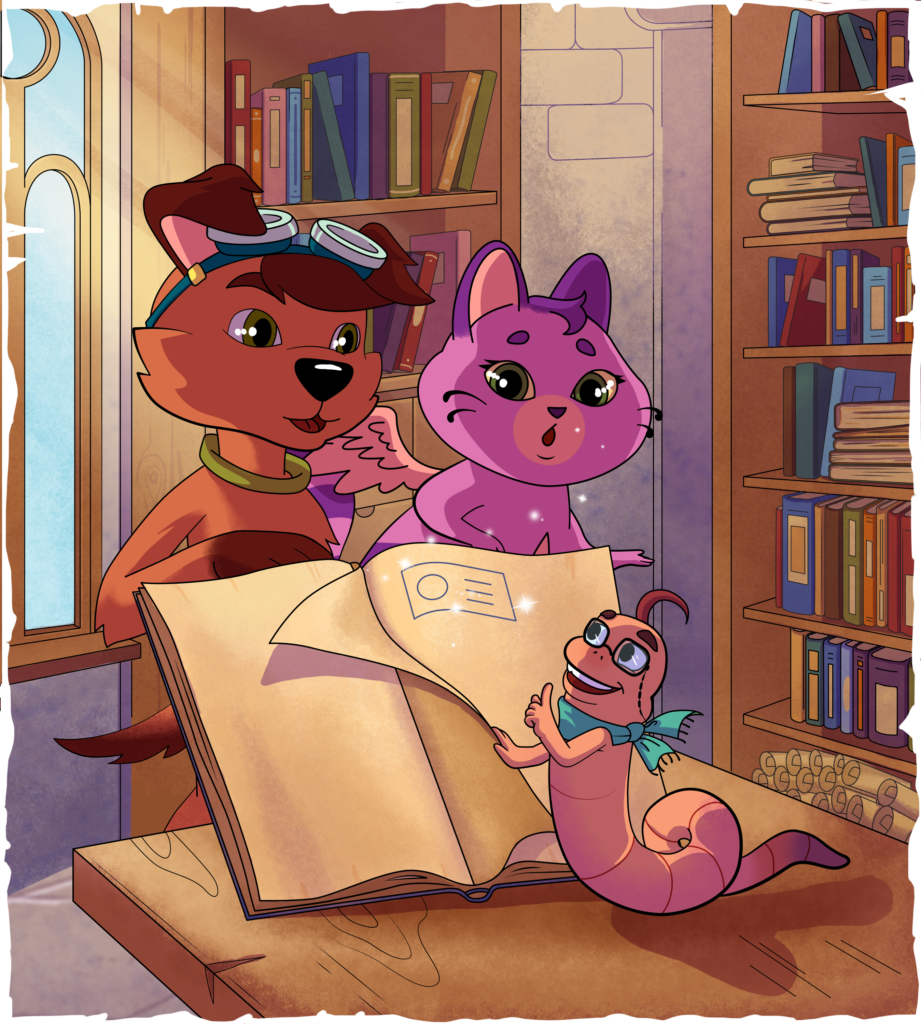 Luna, Astro and the Worm