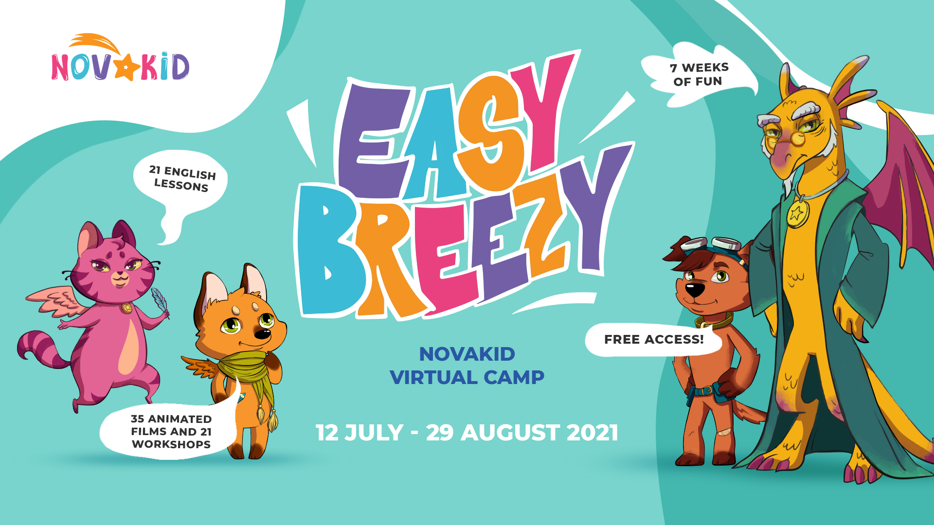 Easy Breezy Online-Sommercamp. 1 Woche
