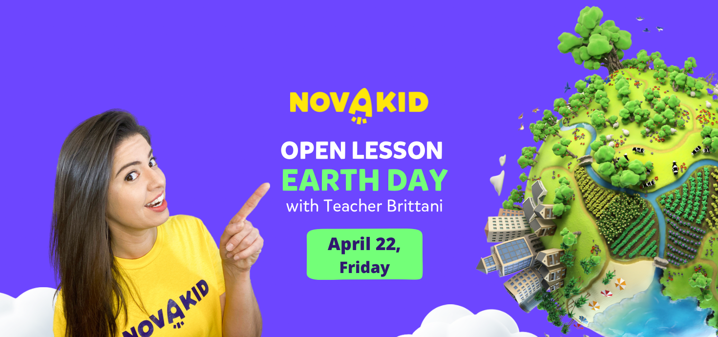a Feiern Sie den Tag der Erde in der offenen Unterrichtsstunde von Novakid