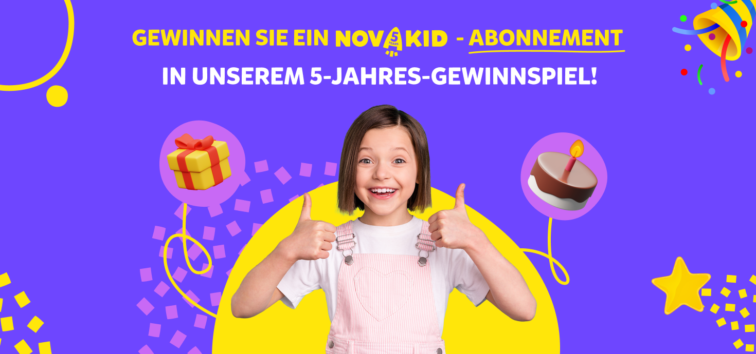 gewinnen sie ein Novakid abonnement